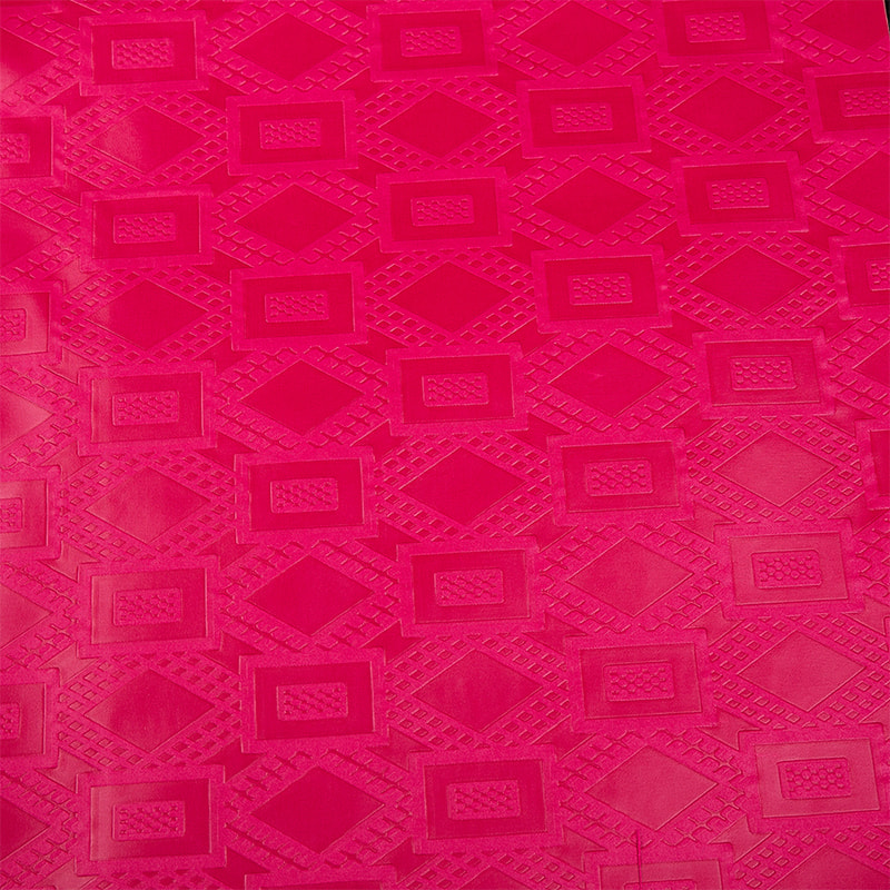TMIE-06-4 Dyed Colors Embossed Bazin Fabric