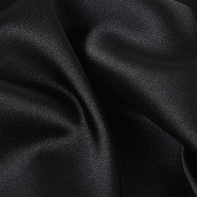 TMIE-14-5 The Plain Woven Spandex Satin Has No Shrinkage After Washing And Soft Hand Feeling Poly Stretch Satin Dyed Fabric