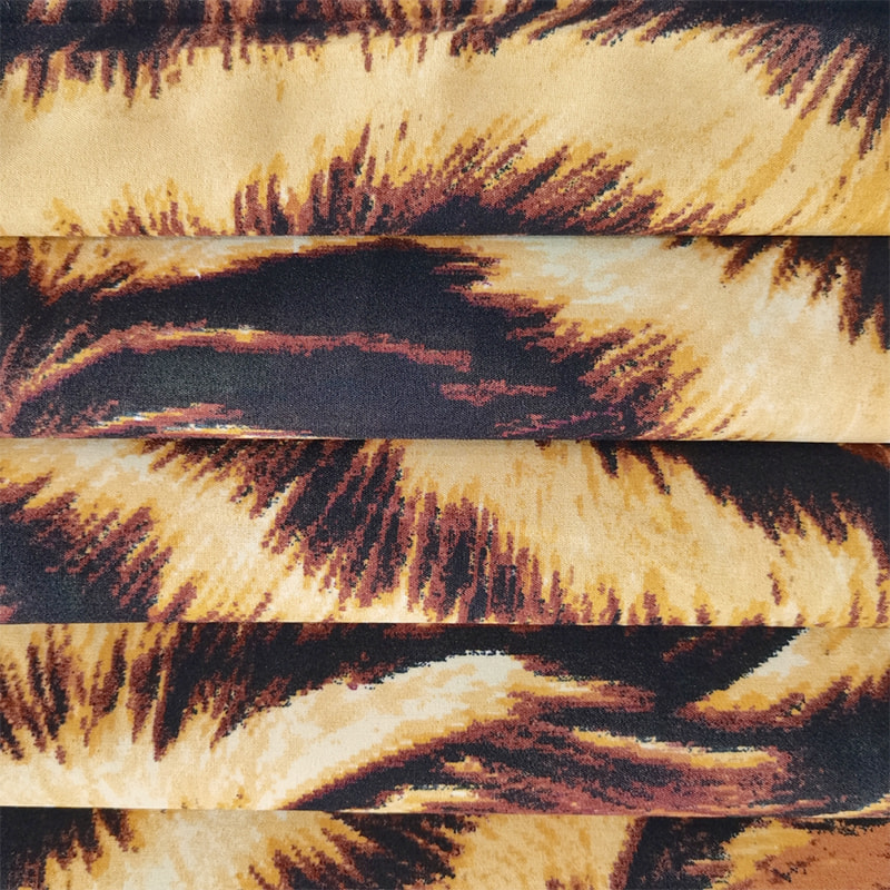 TMIE-15-2 -2 150CM Width Light Weight 110GSM 4way Strech Print Pattarn Polyester Fabric